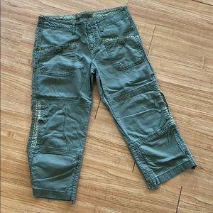 Prana cropped cargo - like pants
